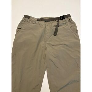 RailRiders Hiking Pants Mens Large Khaki Nylon Integrated Belt Technical Utility